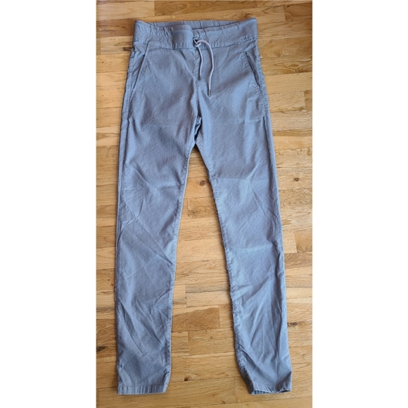 🆕️Bevy Flog - Tali Pant in Green Herringbone Size 28 Travel Baddie Minimalist - Picture 9 of 10